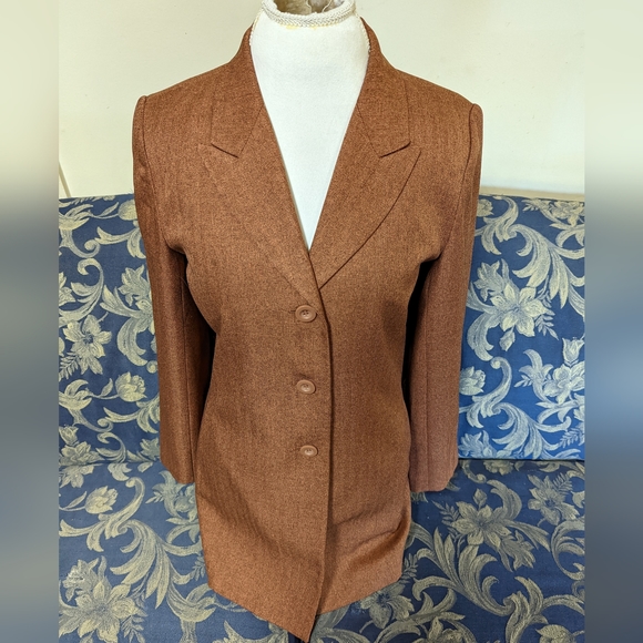 Tribeca Studio Rust Suit Jacket - Picture 2 of 3